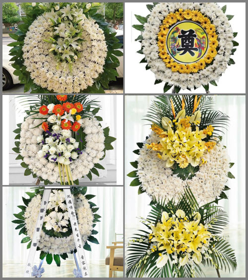 浙江省丽水青田县万山乡花圈速递